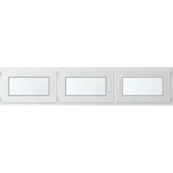 Okno Trojkřídlé plastové okno se sloupkem, vlevo otevíravo sklopné 220x60