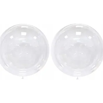 Balónek Průhledné transparentní balónky BOBO z PVC 90 cm (36 palců) dekorace 2 ks