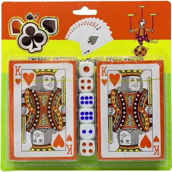 ostatní stavebnice Karty Canasta + hrací kostky