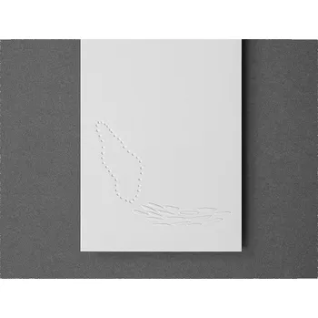 papelote 192 Originální papírové přání Na dotek - oblak, elegantní blahopřání ke svatbě či narozeninám