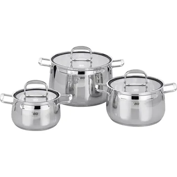 Hrnec Elo Mystery Sada hrnců 3 ks, nerezové 91003