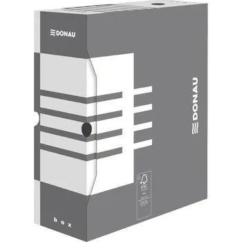 Archivační box Archivační krabice Donau - A4, 12 cm, šedá, 1ks