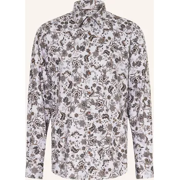 Pánská košile Eterna Pánská Košile Comfort Fit, hnědá / černá / šedá, 42