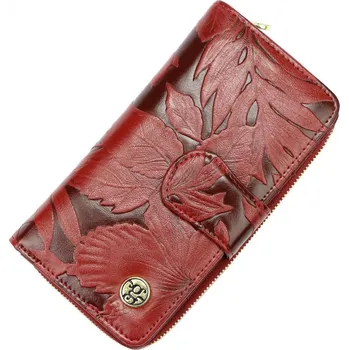 GREGORIO Kožená červená dámská peněženka v krabičce