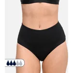SORIO Spodní díl menstruačních plavek s vysokým pasem - Střední absorpce XS ČERNÁ