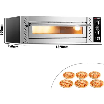Pec na pizzu G.Gastro Pec na pizzu 6x 30 cm (široká)