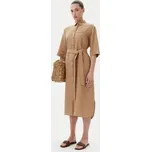 Max Mara Leisure Košilové šaty Salute 2516221028 Hnědá Regular Fit 42
