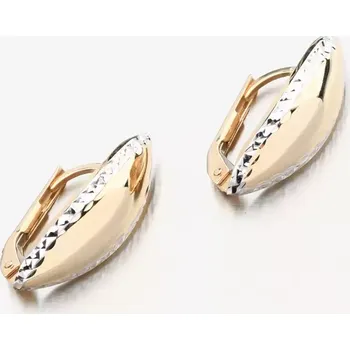 Náušnice Dámské náušnice zlato mix 585 s gravírováním PKL22-063