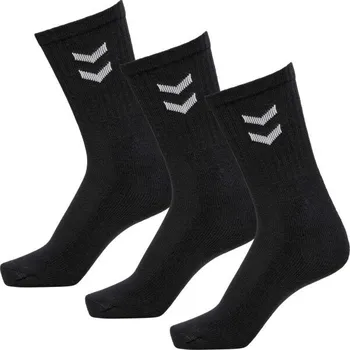 Pánské ponožky Ponožky Hummel 3-PACK BASIC SOCK 36-40 Černá, Bílá