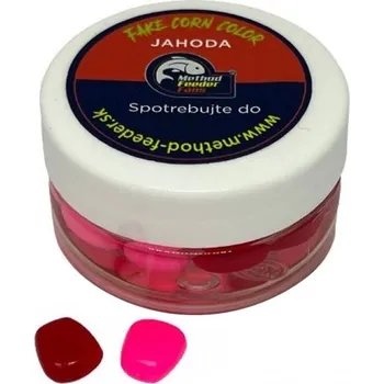 Boilies Face Corn Color Method Feeder Fans 25ml Varianta: Fake Corn Color Jahoda 14ks 25ml