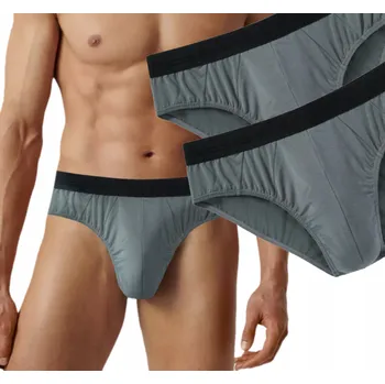 Slipy 2x Pánské slipy ATLANTIC prémiové slipy z MODALU 2-BALENÍ MP-1186 L grafit