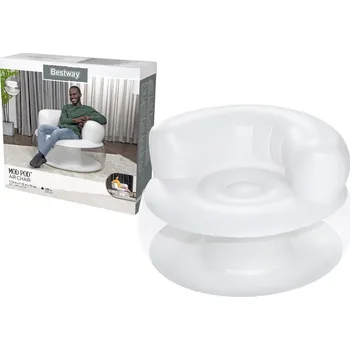 Bazén Inflatable Chair White 112 x 112 x 70 cm Bestway 75138