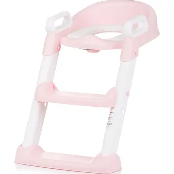 WC sedátko CHIPOLINO Záchodové prkénko se žebříkem Skippy Pink