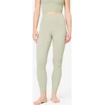 DOMYOS Legíny na jógu a pilates „Breathe“ second skin XS ZELENÁ