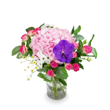 umělá květina Kytice s hortenzií Annie Malá - Belles Fleurs