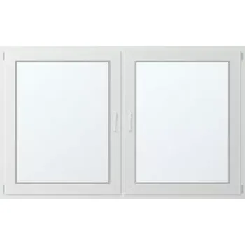 Okno Dvoukřídlé plastové okno se sloupkem 200x120