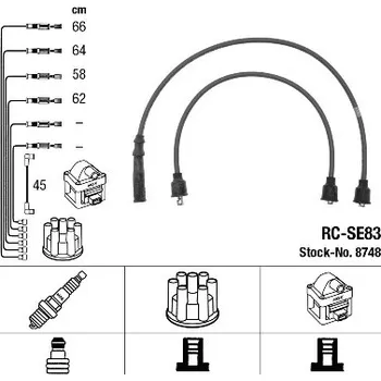 Zapalovací kabel Sada kabelů pro zapalování, 8748