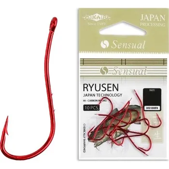 Rybářský háček Háček Mikado Sensual Ryusen Velikost 1 s protihrotem, 10 ks