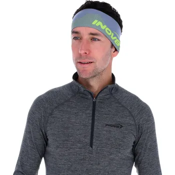 Sportovní čelenka Čelenka Inov8 Race Elite Headband Grey/Lime