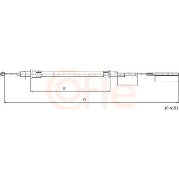 Lanko parkovací brzdy Tazne lanko, parkovaci brzda, 10.4153
