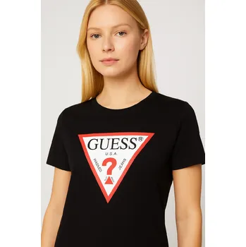 Dámské tričko Dámské triko Guess černé Barva: Černá, Velikost: L