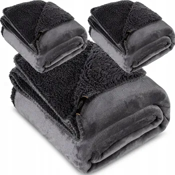 Prostěradlo Deka Eurofirany polyester 210 cm x 170 cm stříbrná