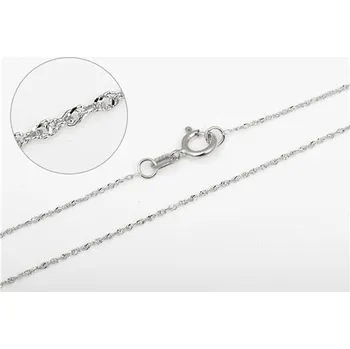 Řetízek Dámský řetízek z bílého zlata singapore 42 cm ZLR1491F + DÁREK ZDARMA