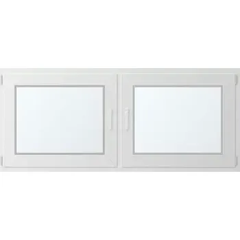 Okno Dvoukřídlé plastové okno se sloupkem 170x80