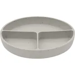 KikkaBoo Talíř dělený s přísavkou Platinum Silicone Sand