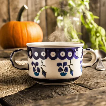 Bulionová miska Keramika Boleslaviec 260 ml - dek. 890 (druhý druh)