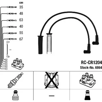 Zapalovací kabel Sada kabelů pro zapalování, 6864