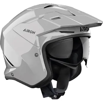 Helma na motorku Trial helma na motorku Airoh Kombakt Color tmavě šedá M