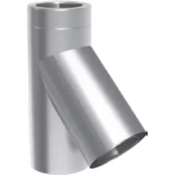 Komín Sopouch 45° s okapničkou, tl. 1,0 mm, prům. 180 mm