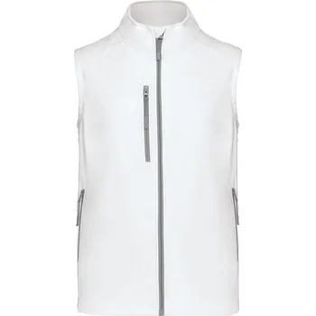 Pánská vesta KARIBAN Pánská 3-vrstvá softshellová vesta K403 Barva: Bílá, Velikost: XXL