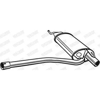 Tlumič výfuku Střední tlumič výfuku, 21193