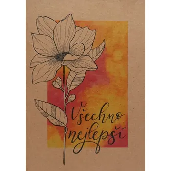 Přáníčko BeBechy - A6 - recyklovaný papír - Všechno 2