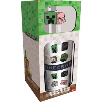 Sklenice imago Sklenice s brčky Minecraft 485ml