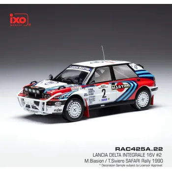 autíčko Model IXO Lancia Delta Integrale 16V N.2 1990 Rally Safari 1:43