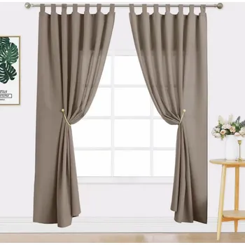 Záclona Záclony světle hnědé MK97 Velikost: 150 x 160 cm