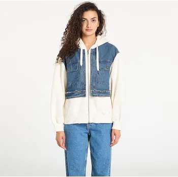 Dámská casual bunda Bunda Desigual Trucker Jacket Cream M