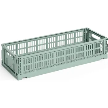 Úložný box HAY DESIGN Úložný box Colour Crate Mini Oblong "Sage Green" HAY