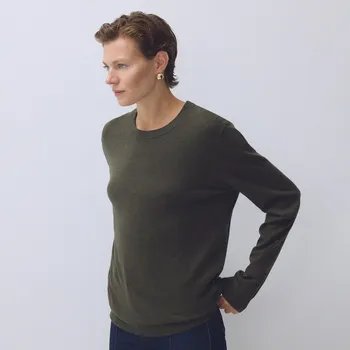 Pánský svetr Reserved - Svetr ze směsi kašmíru - zelená - 437GQ-87M - 437GQ-87M-M