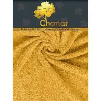 Prostěradlo Top textil Prostěradlo Froté Lux 180x200 cm žlutá