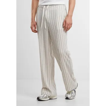 Pánské kalhoty Pánské kalhoty URBAN CLASSICS TB7341 OFF WHITE/BLACK L