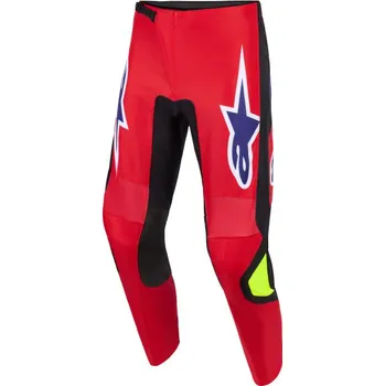 Moto kalhoty Kalhoty FLUID GRID, ALPINESTARS (červená/černá/fialová/žlutá fluo) 2026 (Velikost: 40)