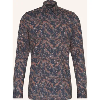 Pánská košile Olymp Pánská Košile Luxor Modern Fit, modrá / hnědá, 40