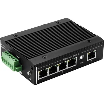 Switch TRU COMPONENTS TC-XL-205GP průmyslový ethernetový switch, 1 plus 4 porty, 10 / 100 / 1000 MBit/s, funkce PoE