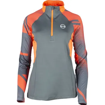 Dámské tričko GTS201042L dámské tričko ½ zip s dlouhým rukávem, Khaki 3XL