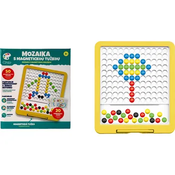 Mozaiková sada Arto Mozaika s magnetickou tužkou 50 ks 20 vzorů