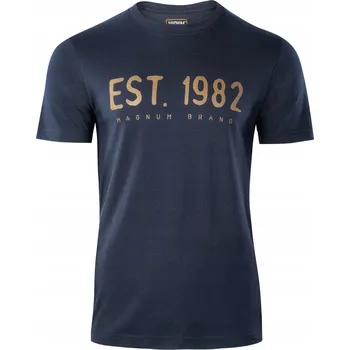 Pánské tričko Tričko Magnum Ellib modré bavlna potisk XXL